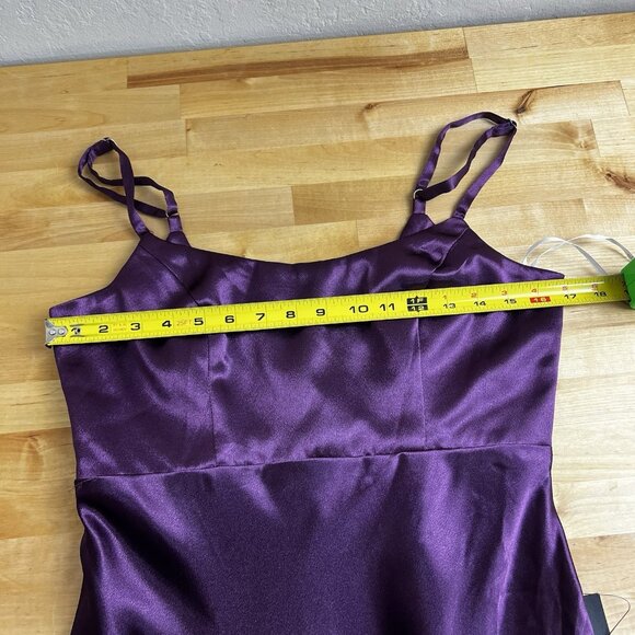 Lulu's Purple Satin Maxi Dress - Picture 11 of 14